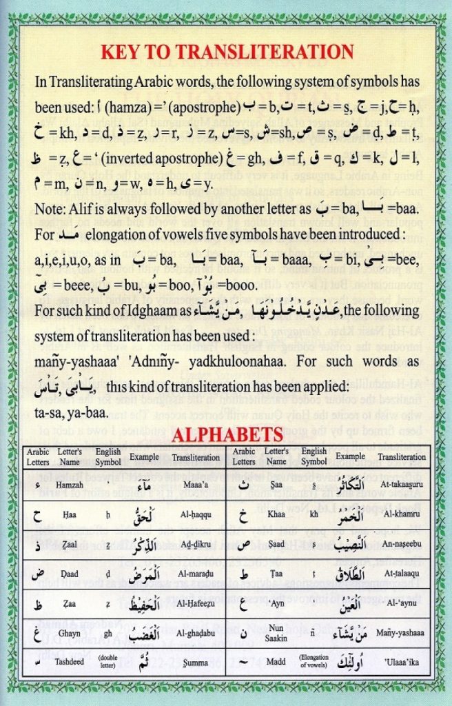 The Holy Quran (English Pronunciation & Translation)